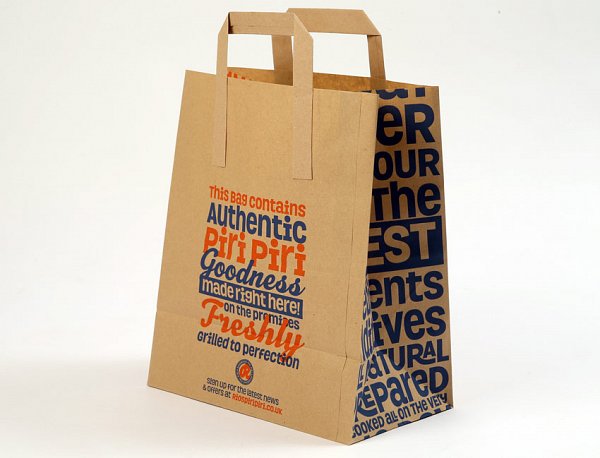 Flat Tape Handle Paper Bag